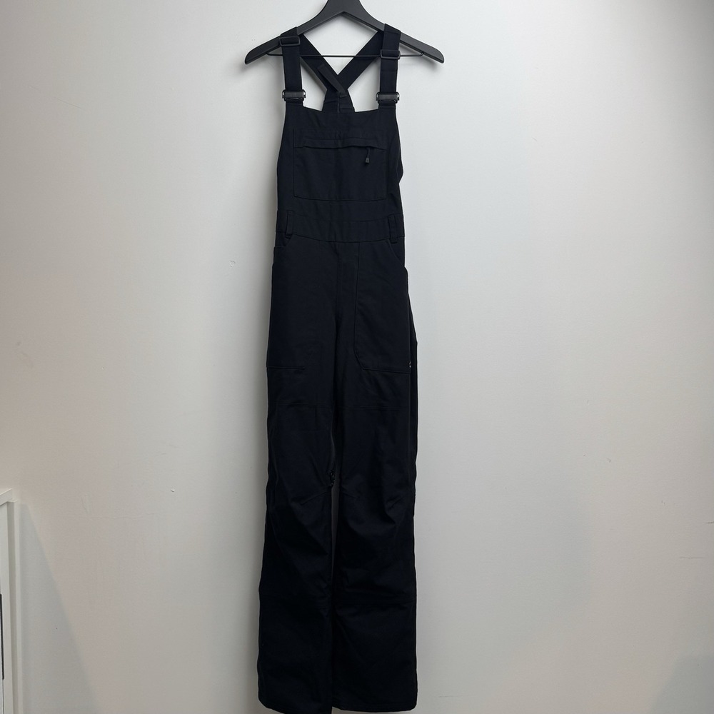Burton Avalon 2L Stretch Bib S Black Pants Snow Snowboard Outdoor Romper Womens